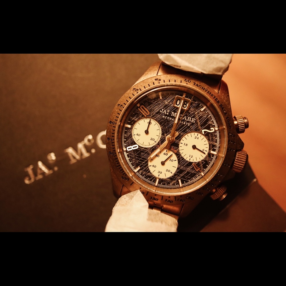 NWT James McCabe Gravel Gold Scrambler Chronograph